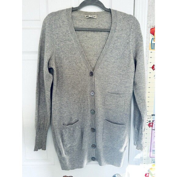 M&S Autograph 100% Cashmere Cardigan Size Large UK14 Gray - Picture 1 of 8